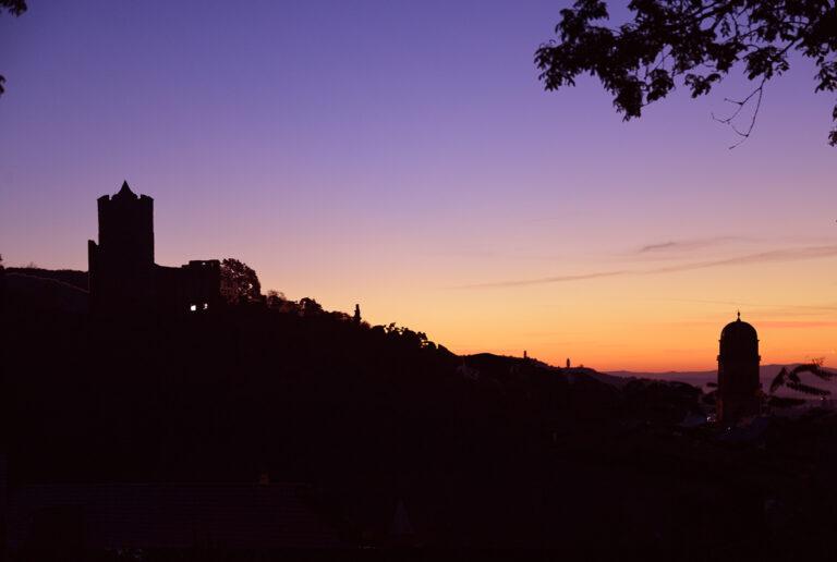 Coucher de soleil à Kaysersberg Vignoble